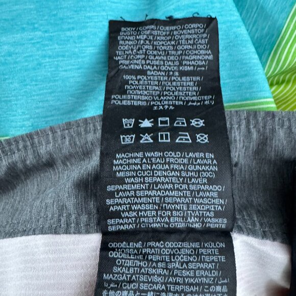 Hurley Boardshorts Mens Size 34 Striped Rainbow Coloful Swim Beach SS-1976 - Picture 12 of 12